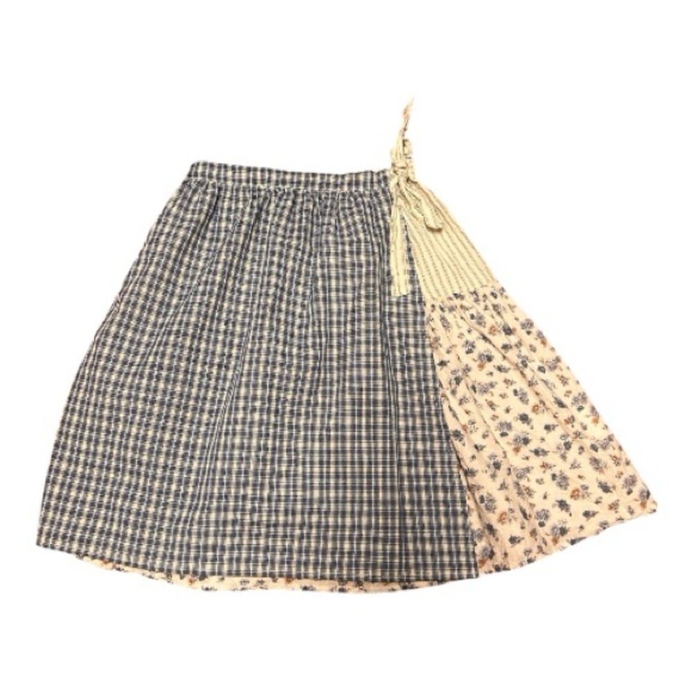 Louisiella apron skirt prairie vintage style plaid floral Size 10 - Picture 3 of 9